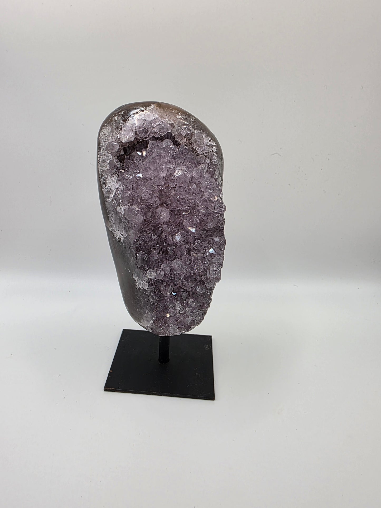 ✨ Brazilian Amethyst Cluster on Stand – 535g ✨