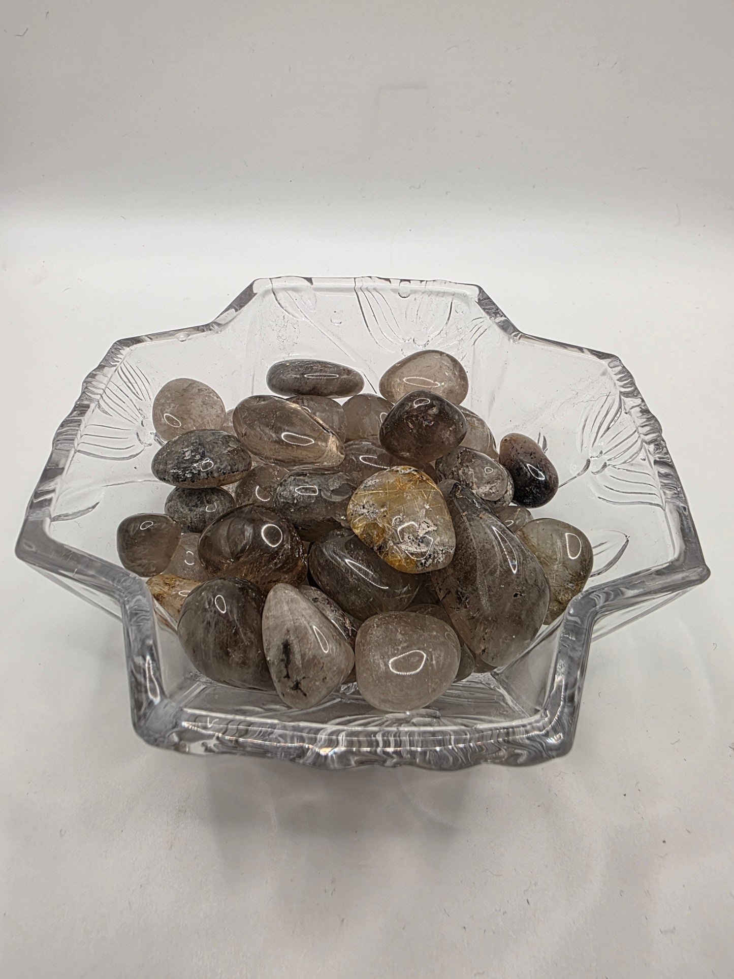Smoky Quartz with Golden Rutile Tumbles – $3 Each or 4 for $10 (Use Code: 4FOR10)