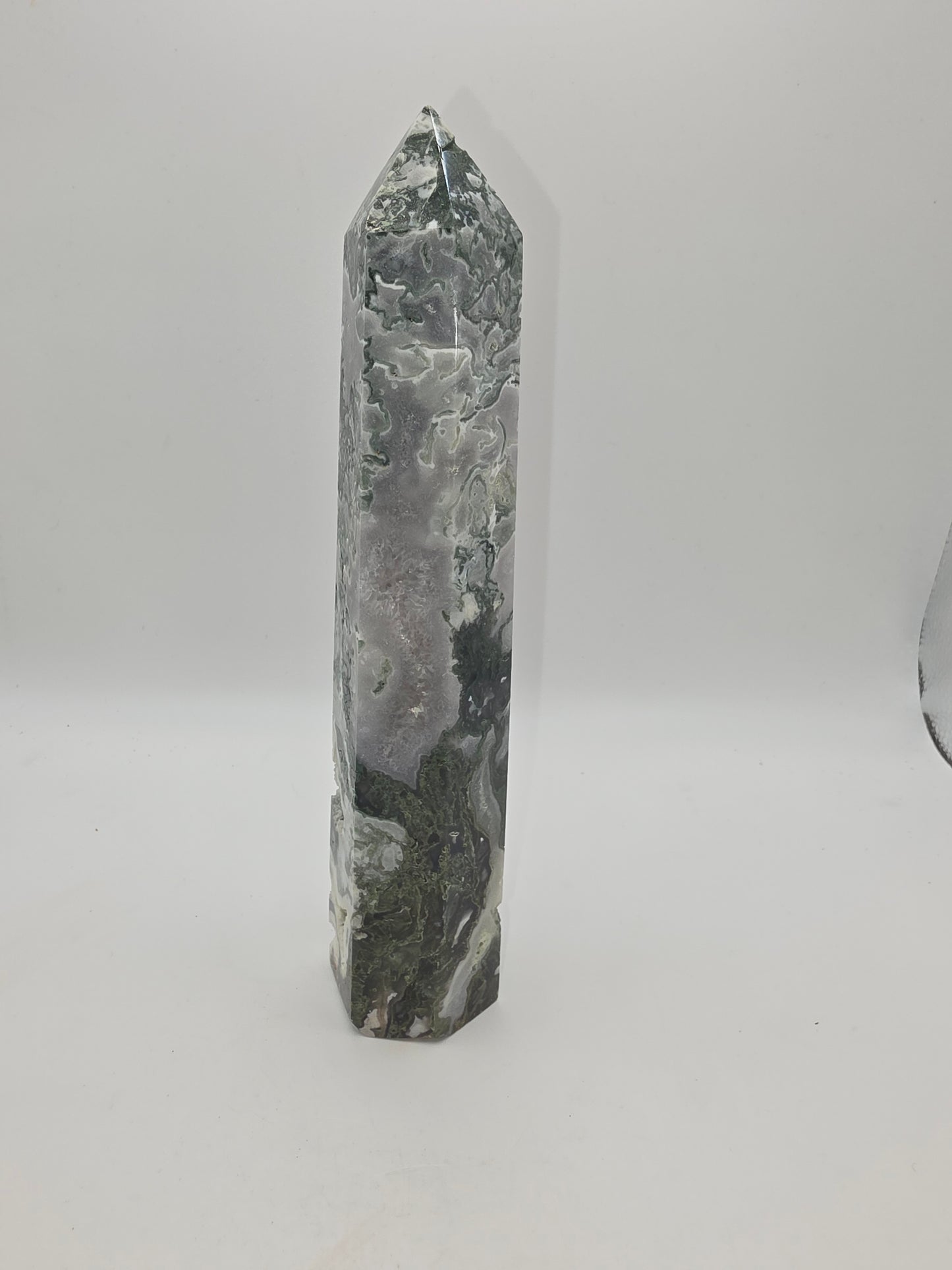 πΏ Moss Agate Tower β 22cm πΏ