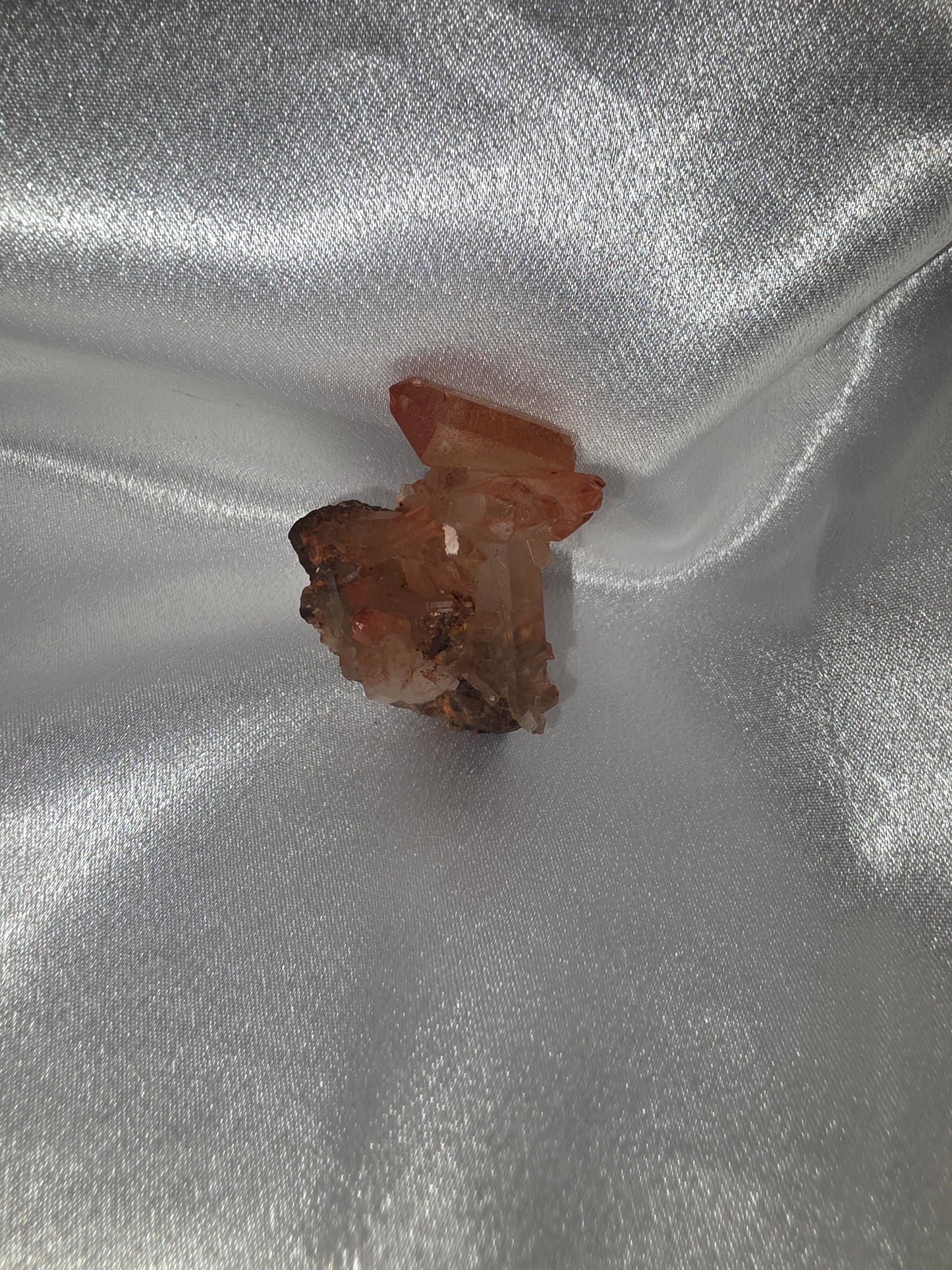 Red Quartz Crystal Cluster