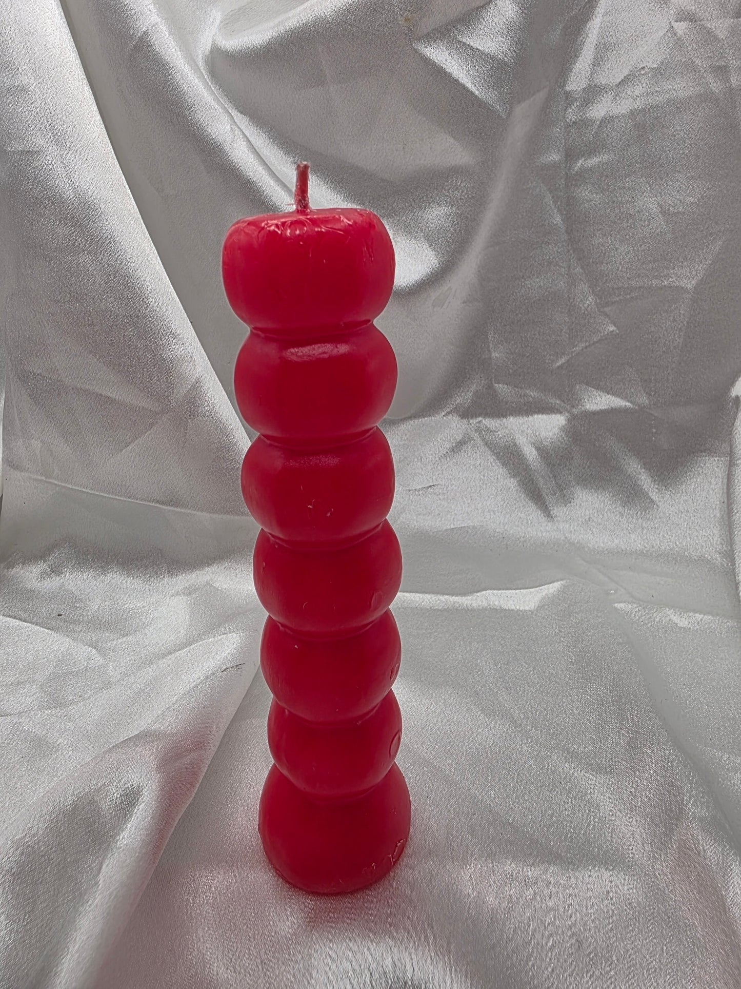 7-Knob Ritual Candle – Red or Black | 7-Day Spellwork • Protection • Passion