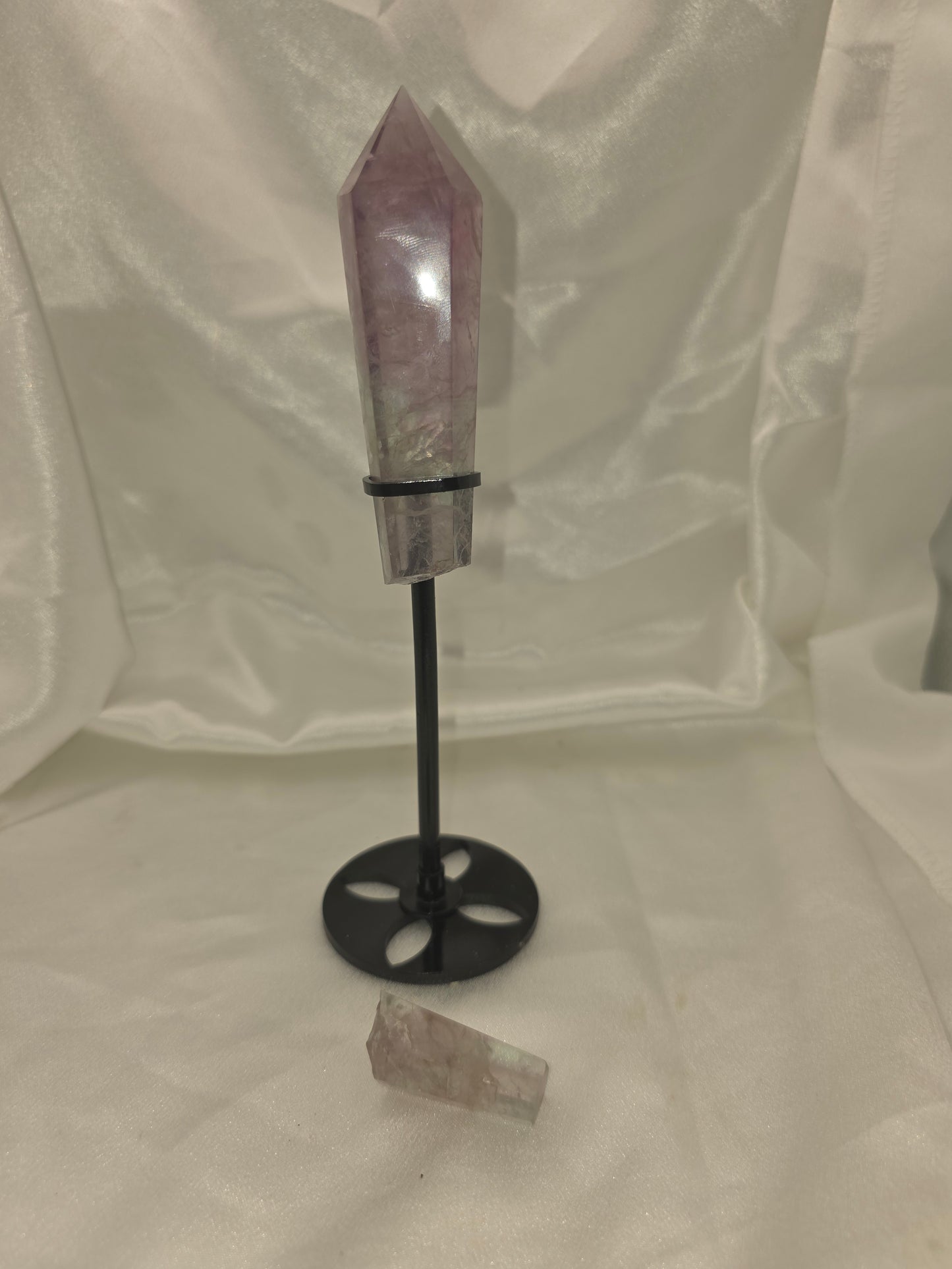 Fluorite Wand on Stand – 21cm (Perfectly Imperfect & Heavily Discounted)