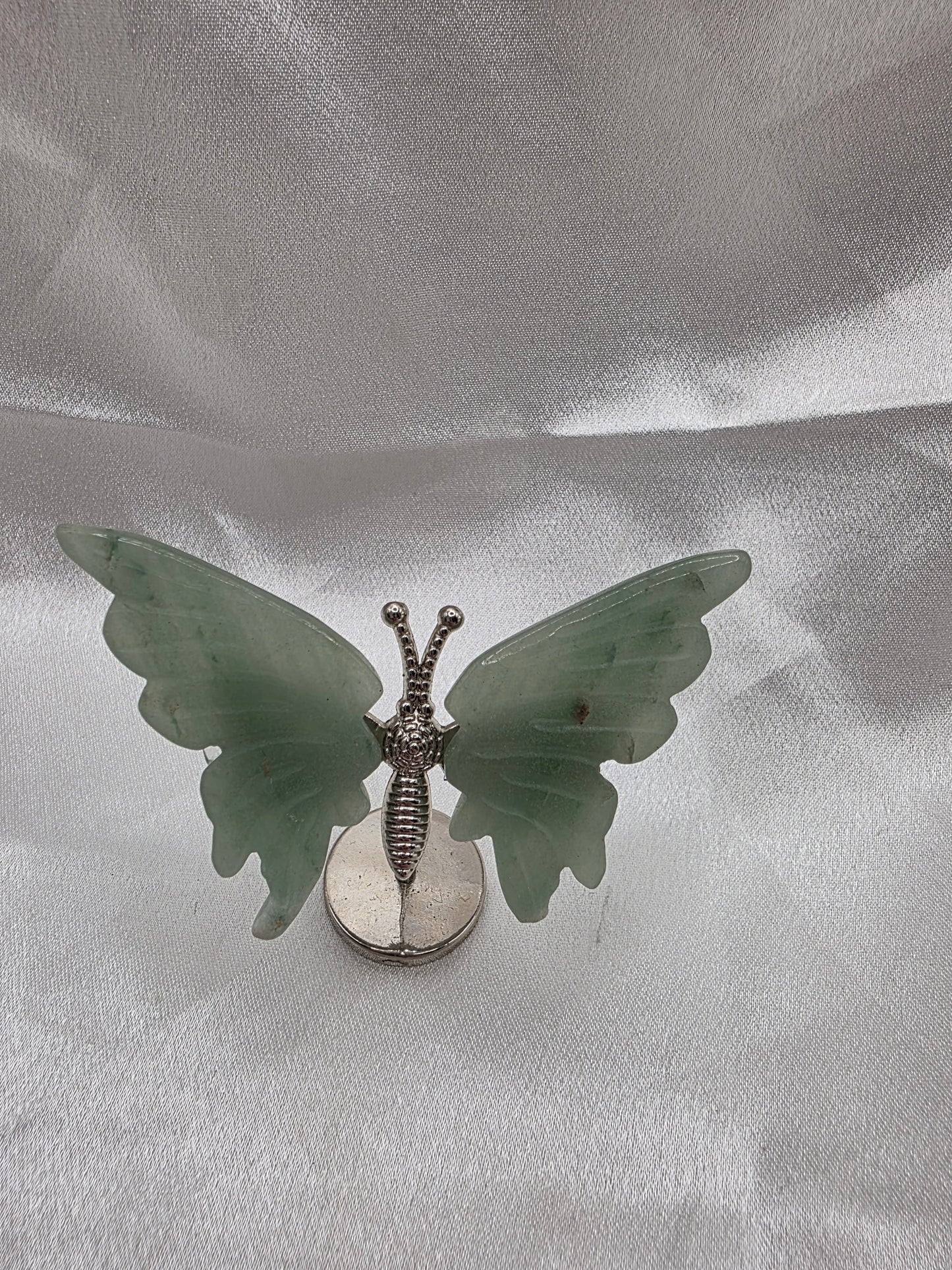 Green Aventurine Butterfly on Stand – 5cm (Perfectly Imperfect & Heavily Discounted)
