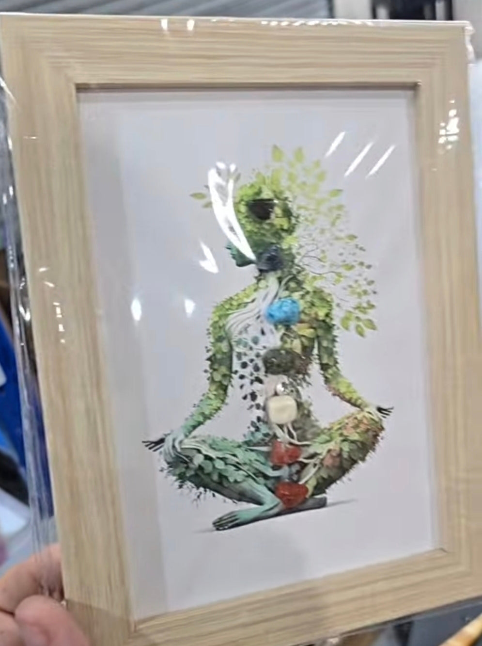 Chakra Goddess Crystal Frame – “Cosmic Bloom” Edition