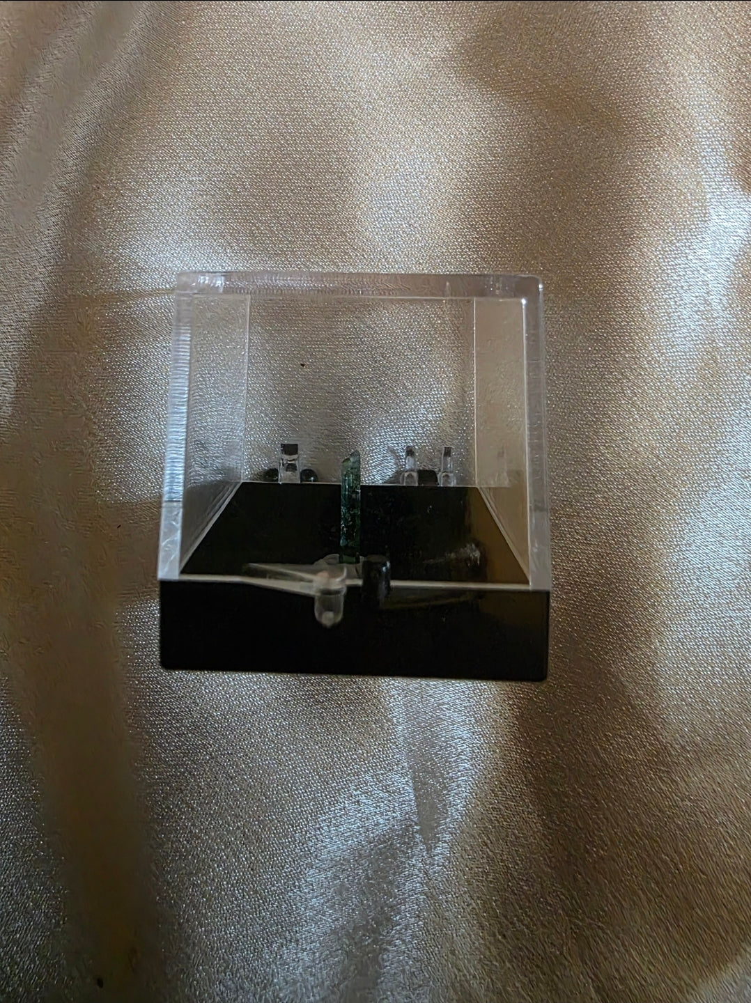 Rare Blue/Green Tourmaline Rods – Intuitively Chosen (1.5-2cm) in Display Specimen Box