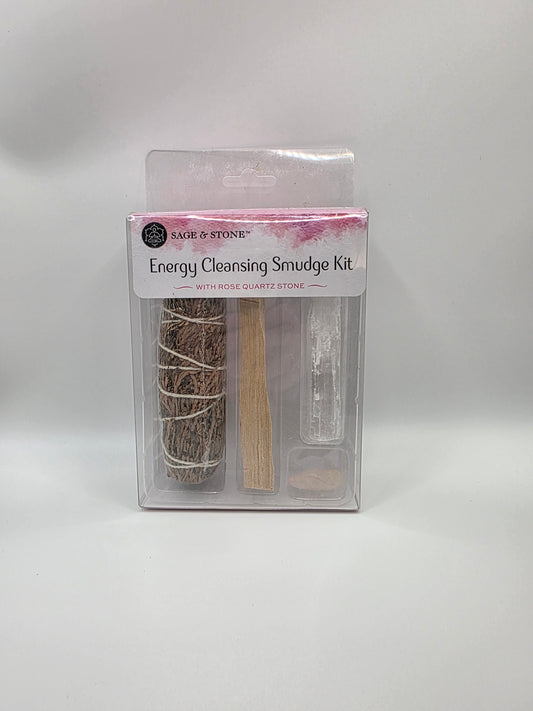 Energy Cleansing Smudge Kit – With Rose Quartz