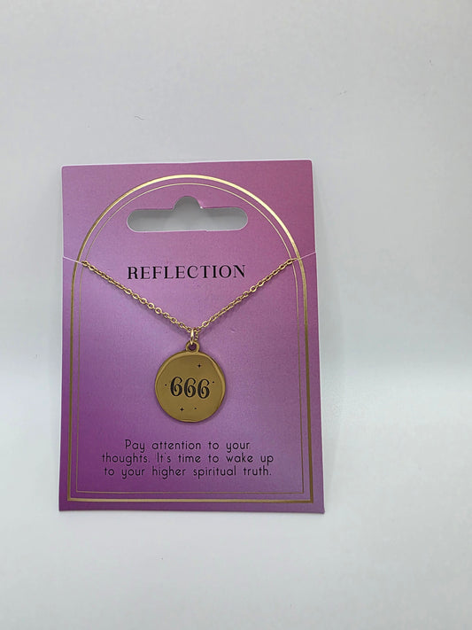 Angel Number 666 Necklace – Reflection & Balance
