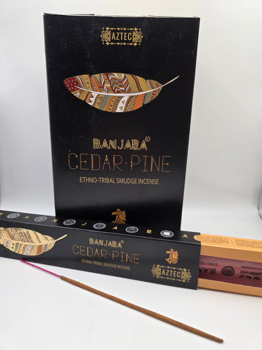 Banjara Cedar Pine Incense – Ethno-Tribal Smudge Incense