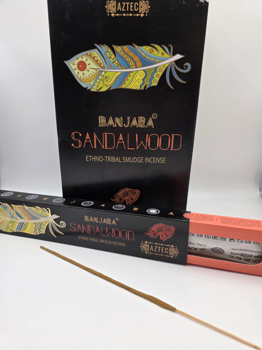 Banjara Sandalwood Incense Sticks – Ethno-Tribal Smudge Incense