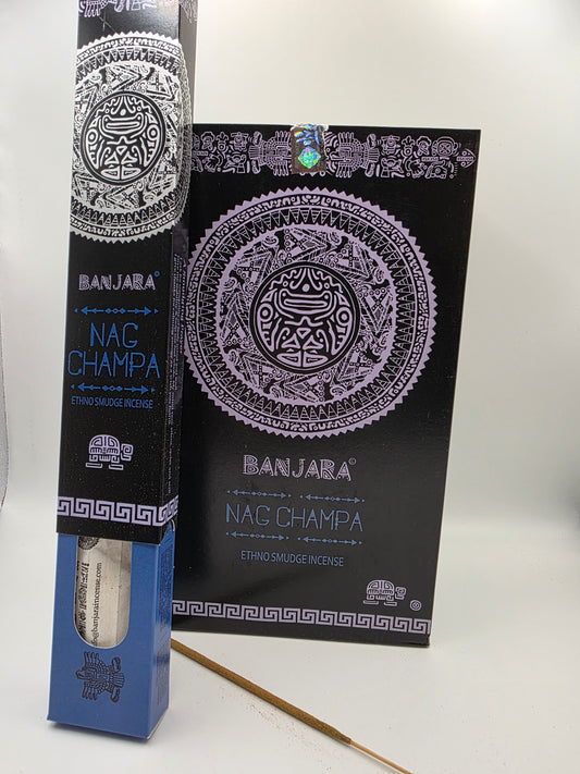 Banjara Nag Champa Ethno Smudge Incense Sticks – 15g Box
