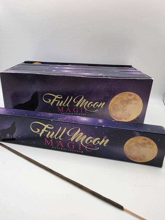 Full Moon Magic Natural Incense Sticks – Box of 10–12