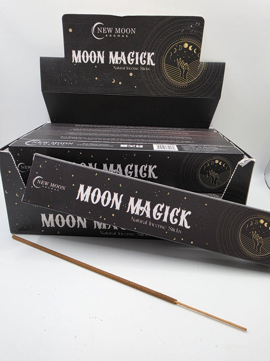 Moon Magick Natural Incense Sticks – Box of 10–12