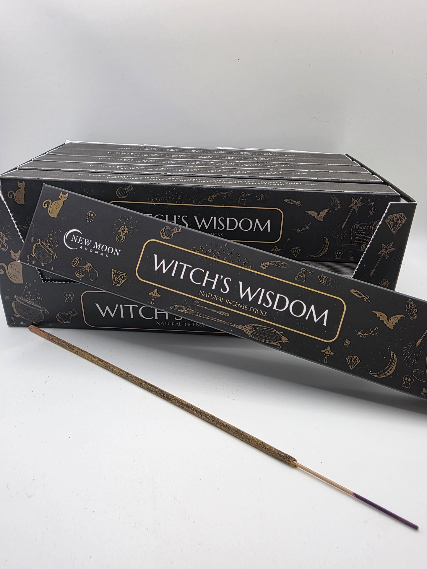 Witch’s Wisdom Natural Incense Sticks – Box of 10–12