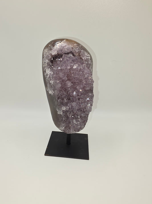 ✨ Brazilian Amethyst Cluster on Stand – 535g ✨