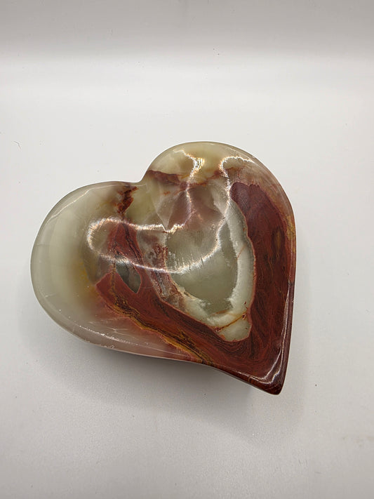 Afghanistan Onyx Heart Bowl – 329g | 12cm