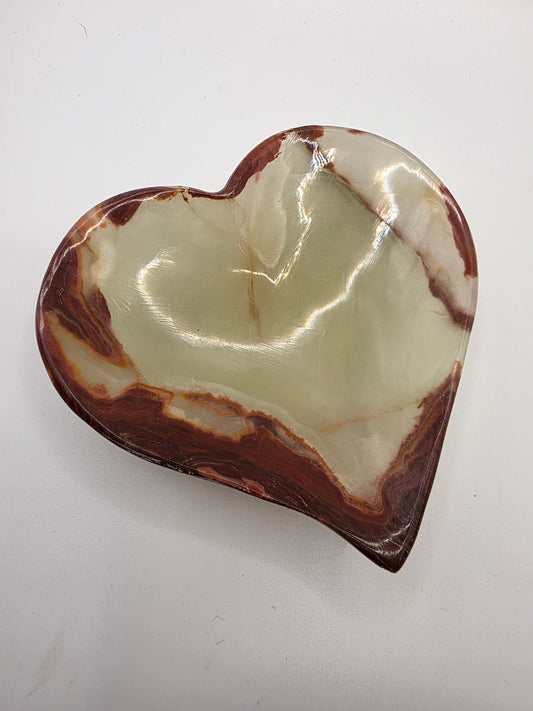 Afghanistan Onyx Heart Bowl – 279g | 12cm