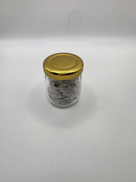 Rainbow Moonstone Crystal Chip Jar – 115–150g