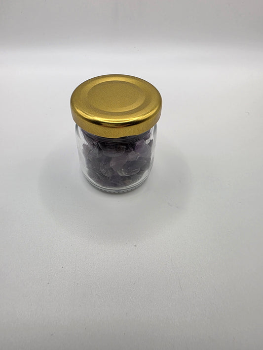 Amethyst Crystal Chip Jar – 115–150g