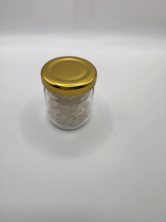 Clear Quartz Crystal Chip Jar – 115–150g
