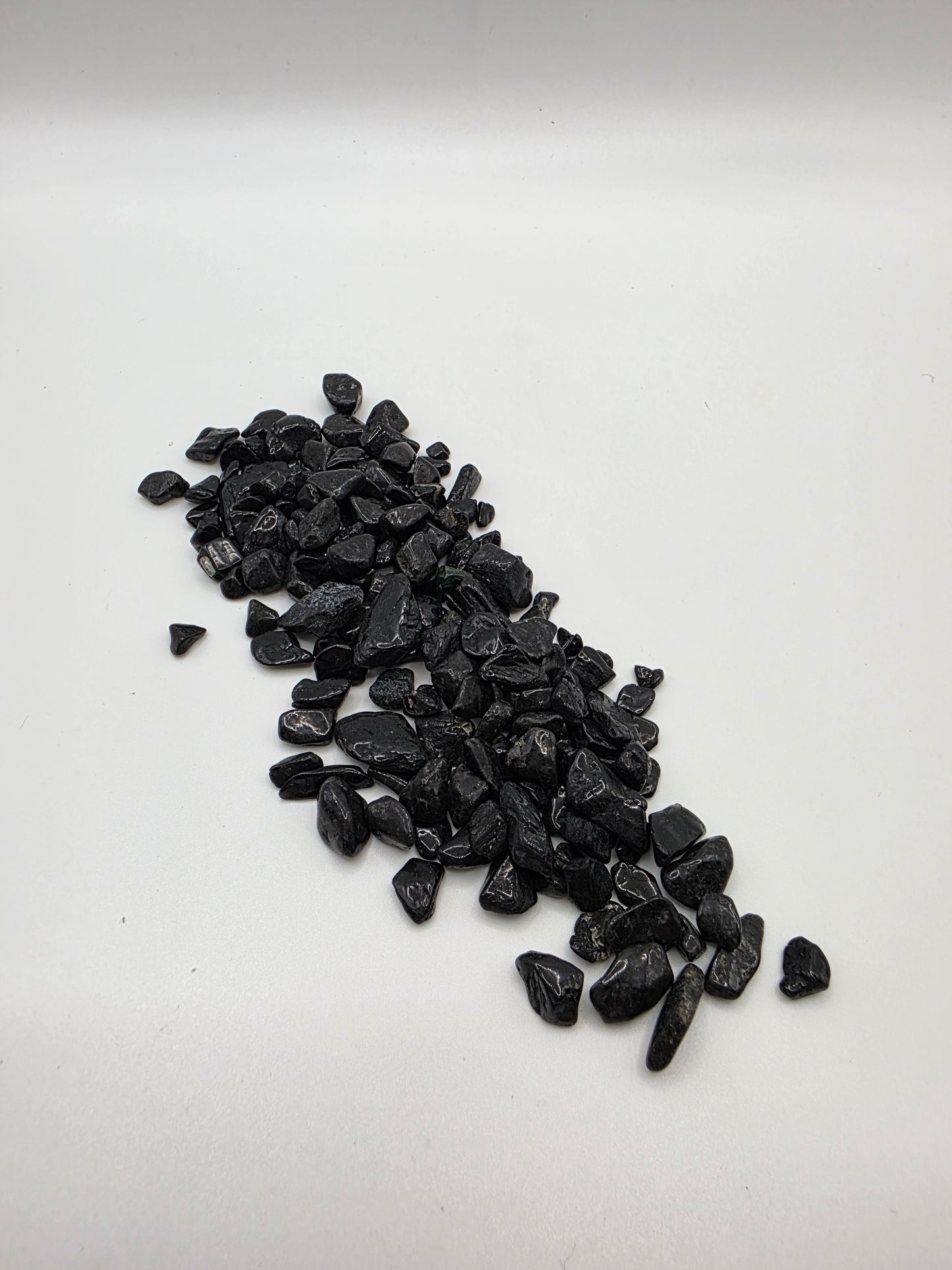 Black Tourmaline Crystal Chip Jar – 115–150g