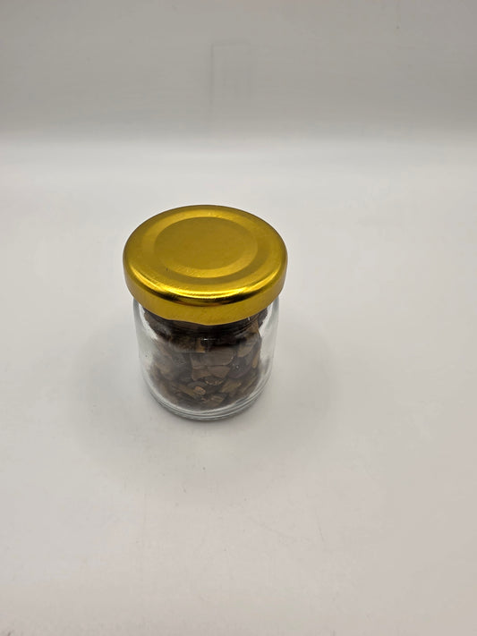 Tiger’s Eye Crystal Chip Jar – 115–150g