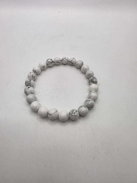 Howlite Crystal Bracelet – Peace & Calming Energy