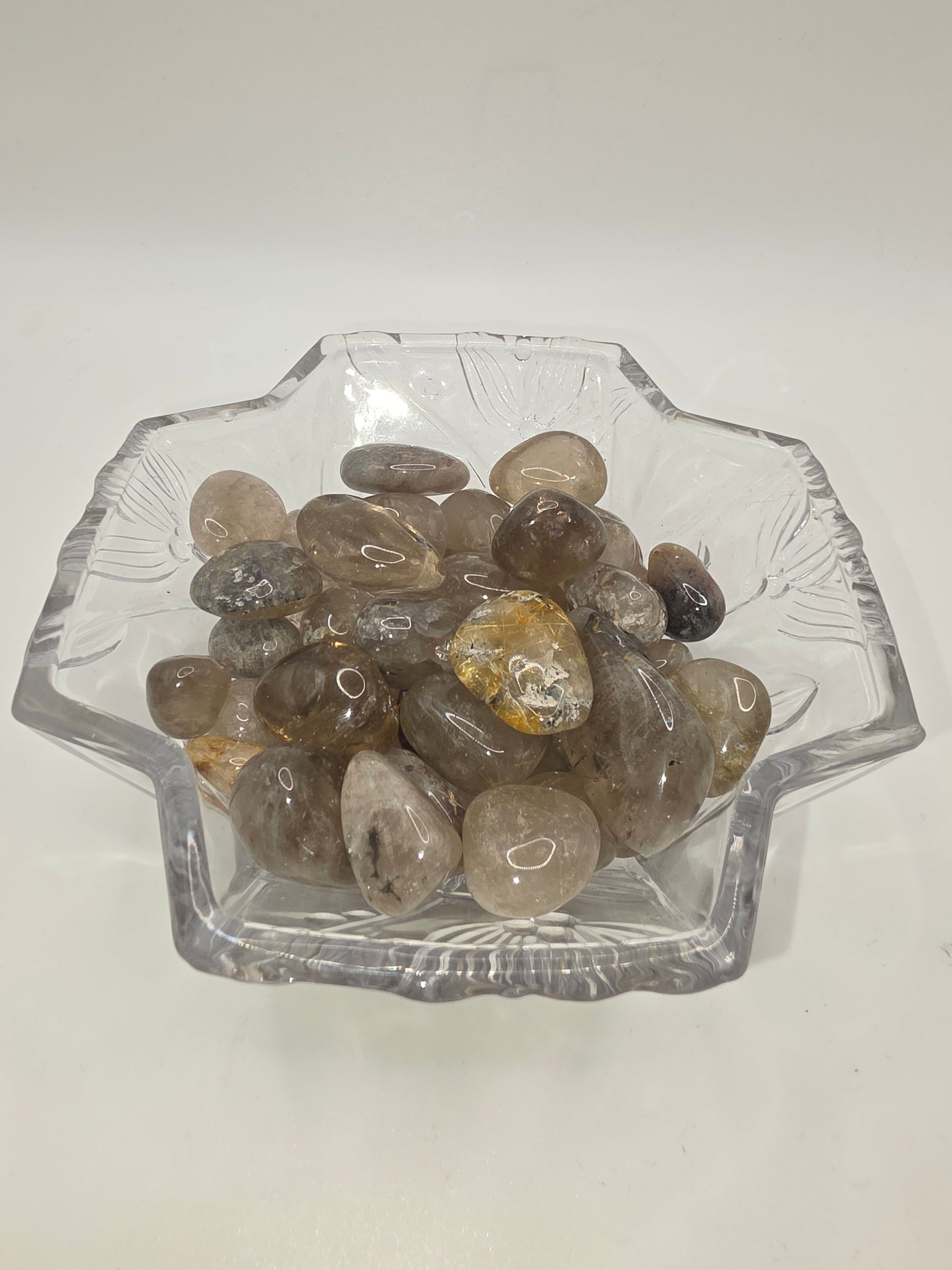 Smoky Quartz with Golden Rutile Tumbles – $3 Each or 4 for $10 (Use Code: 4FOR10)
