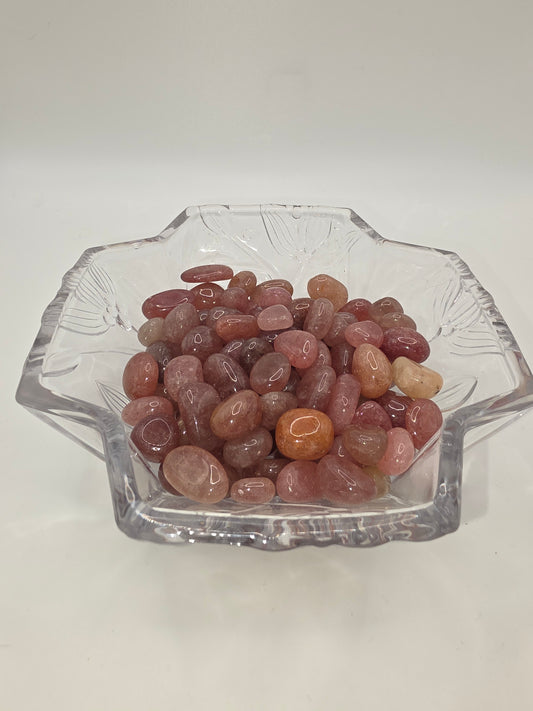 Strawberry Quartz Tumbles – $3 Each or 4 for $10 (Use Code: 4FOR10)