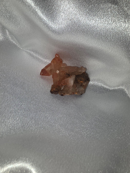Red Quartz Crystal Cluster