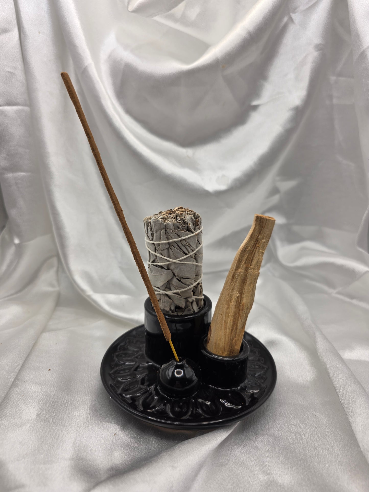 Multi-Use Incense Holder – Sage • Palo Santo • Incense Stick | 4 Colours