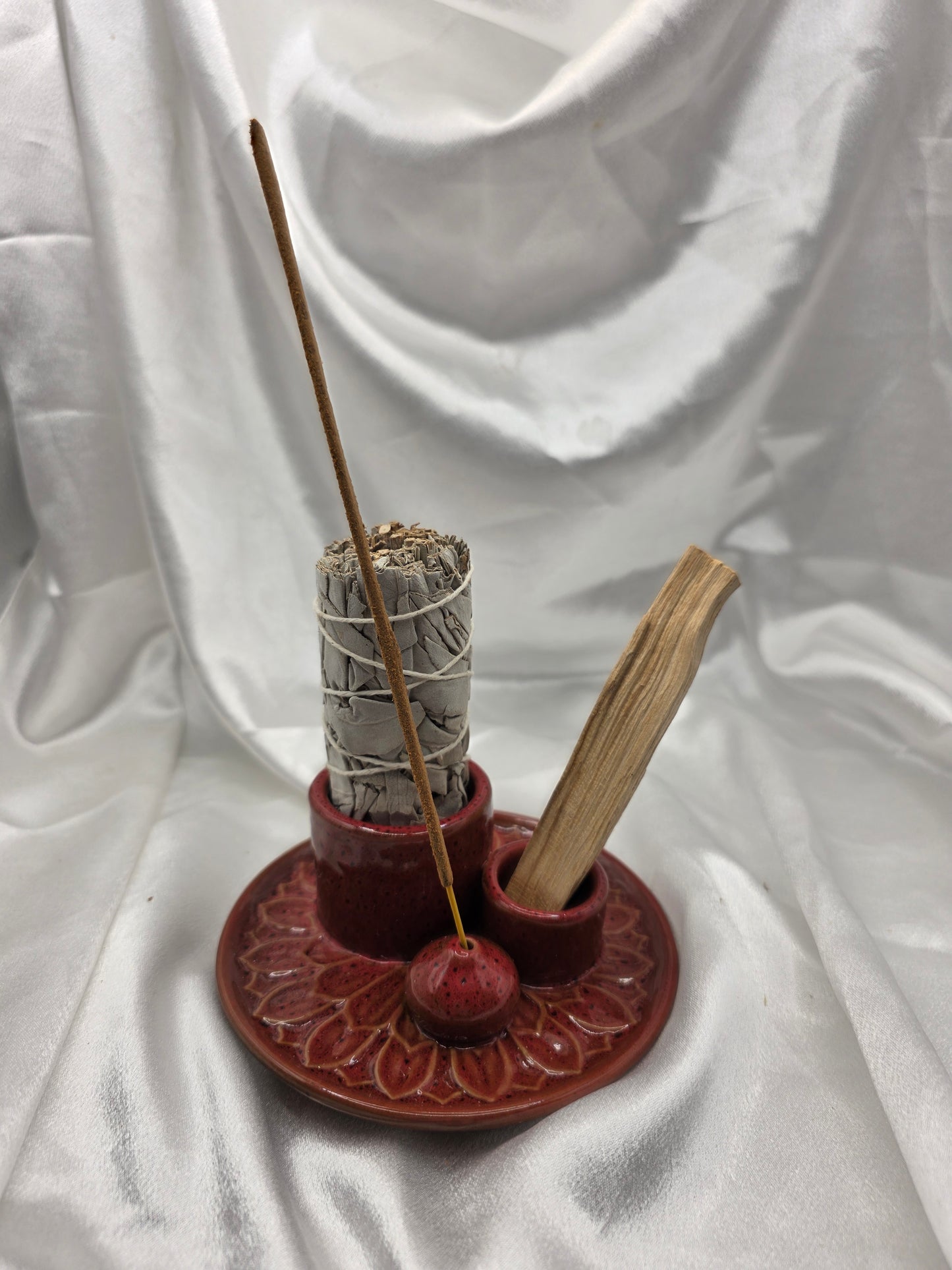 Multi-Use Incense Holder – Sage • Palo Santo • Incense Stick | 4 Colours