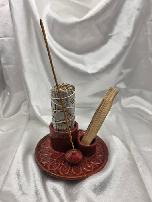 Multi-Use Incense Holder – Sage • Palo Santo • Incense Stick | 4 Colours