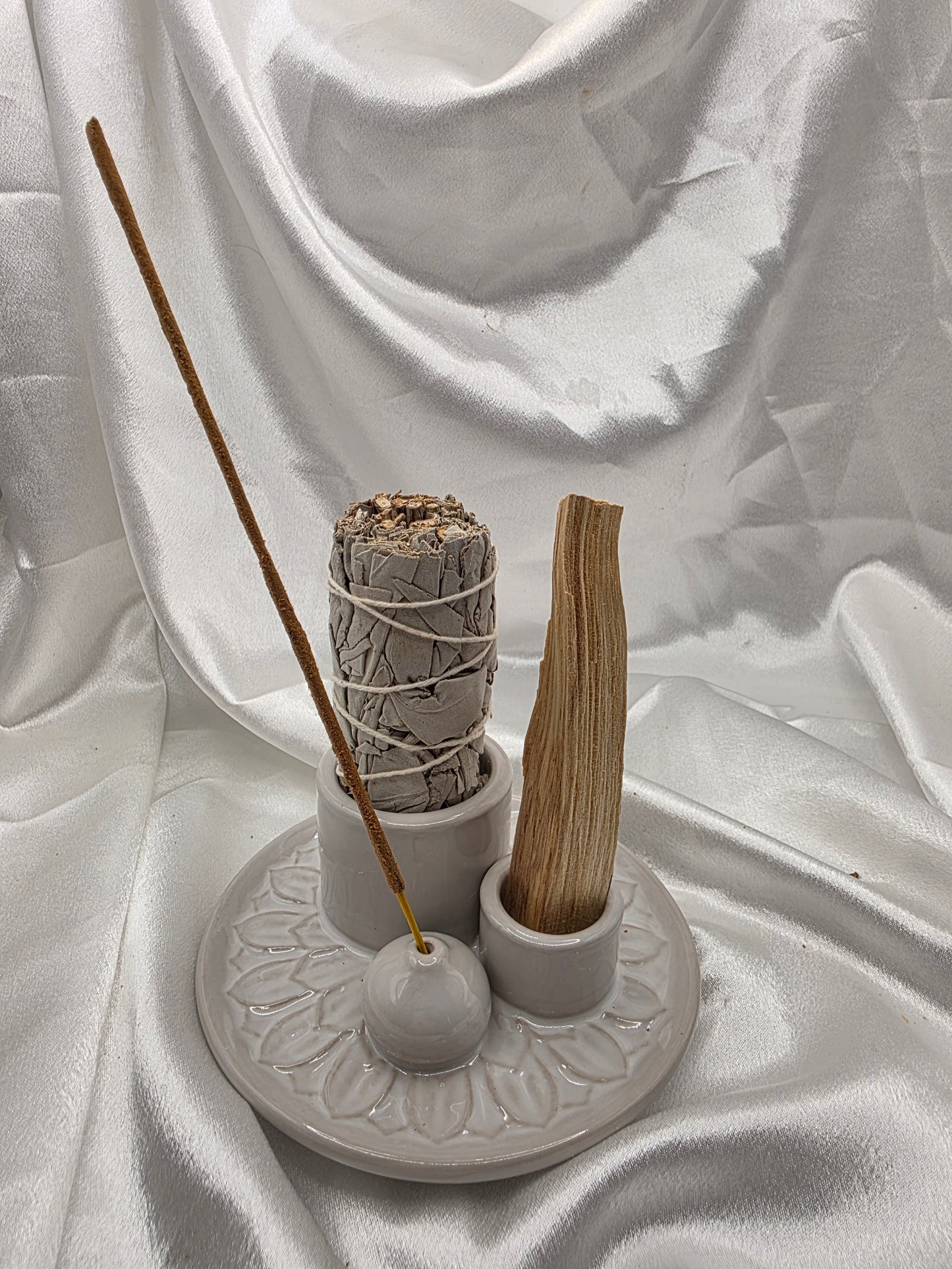 Multi-Use Incense Holder – Sage • Palo Santo • Incense Stick | 4 Colours