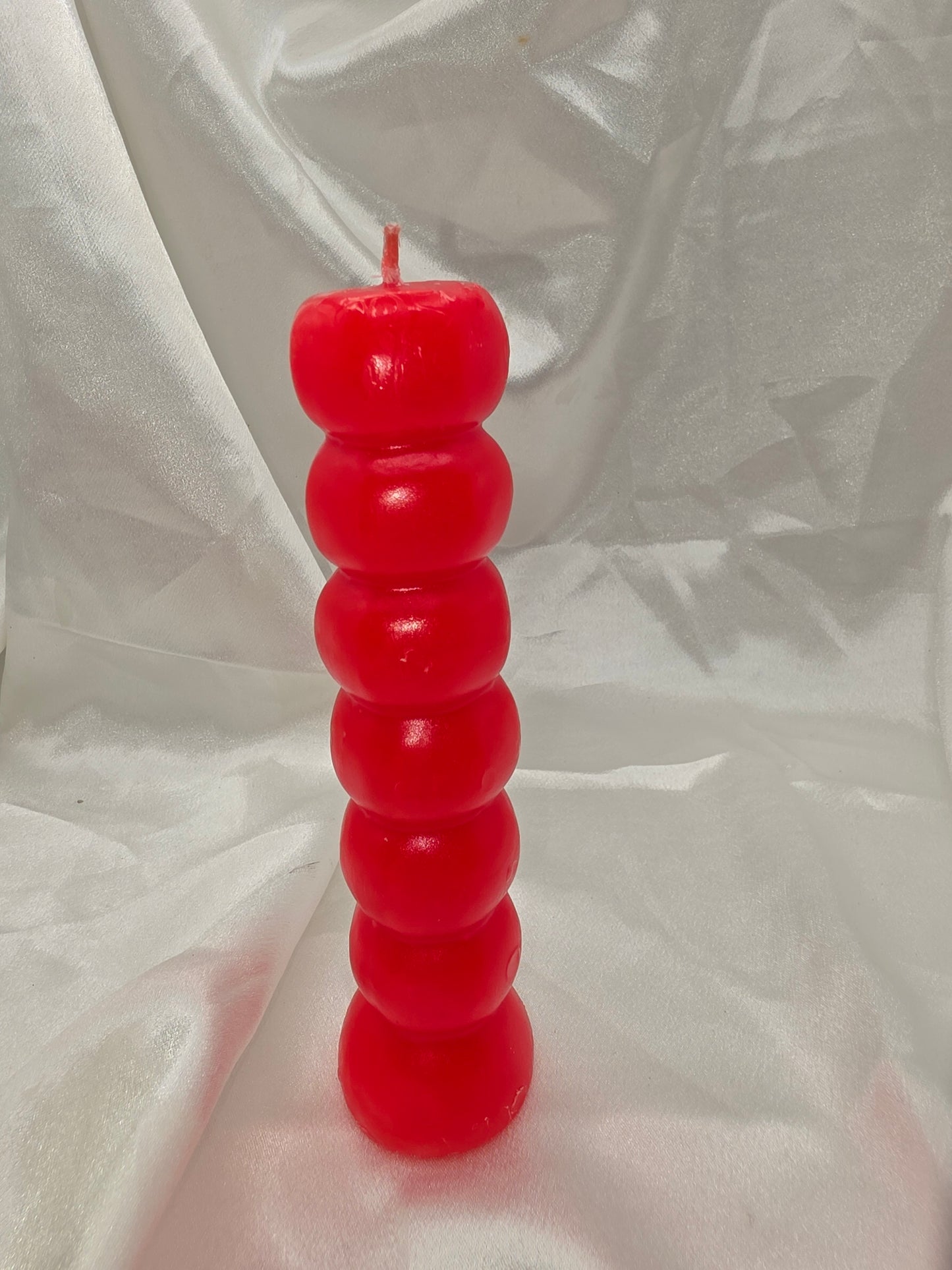 7-Knob Ritual Candle – Red or Black | 7-Day Spellwork • Protection • Passion