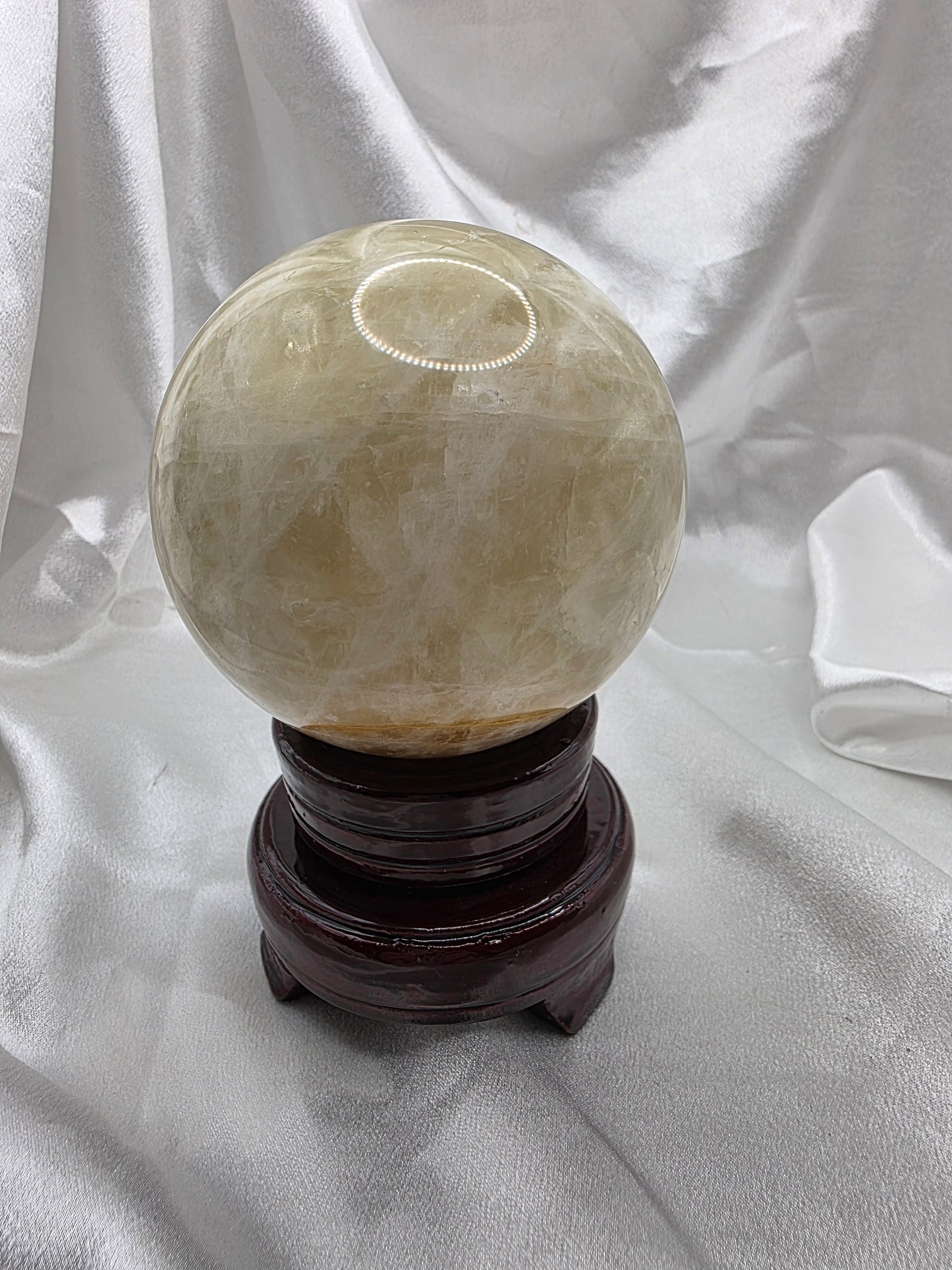 Heat-Treated Citrine “Solar Power” Sphere – Medium/Large (33cm Circumference)