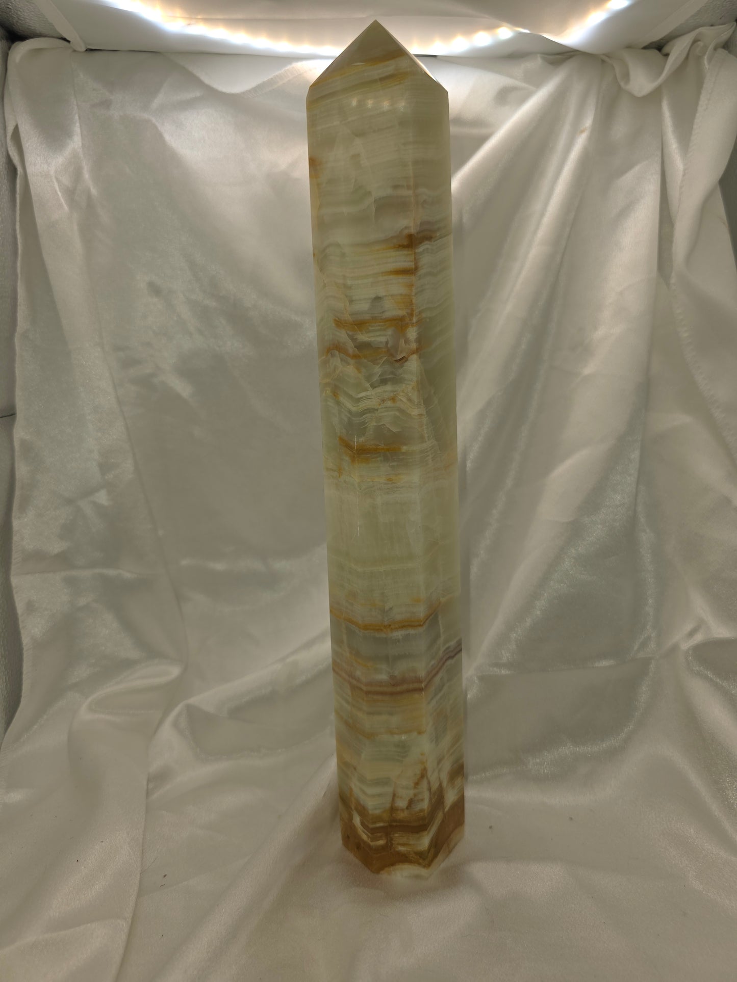 Afghan Jade “Earth Guardian” Statement Tower – 34.5cm Tall