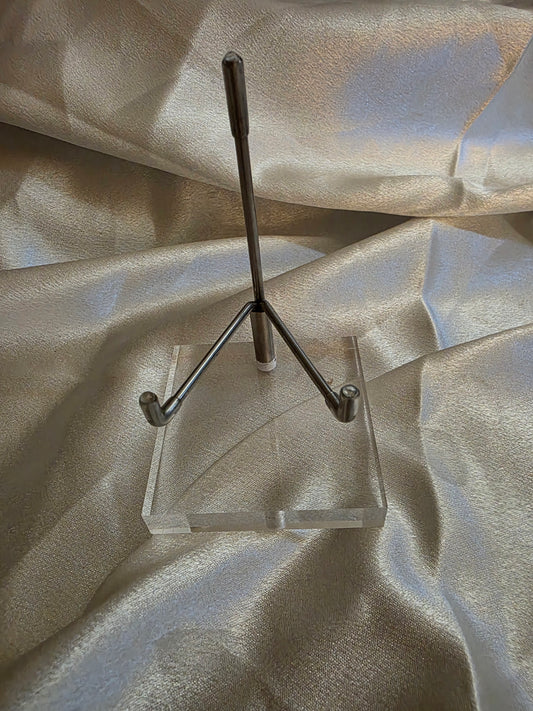 Adjustable Acrylic & Metal Crystal Stand