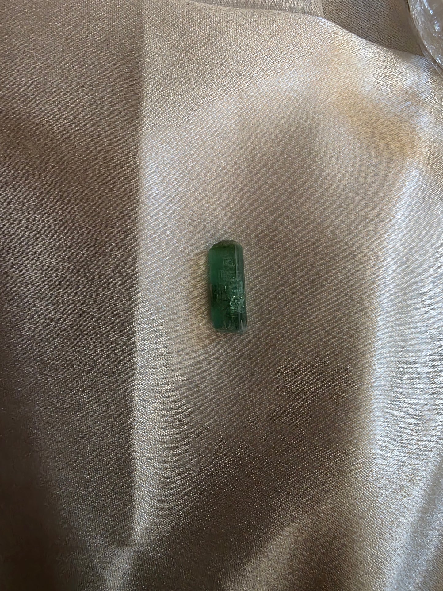 Rare Blue/Green Tourmaline Rod - 2cm in Display Specimen Box