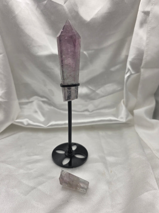 Fluorite Wand on Stand – 21cm (Perfectly Imperfect & Heavily Discounted)