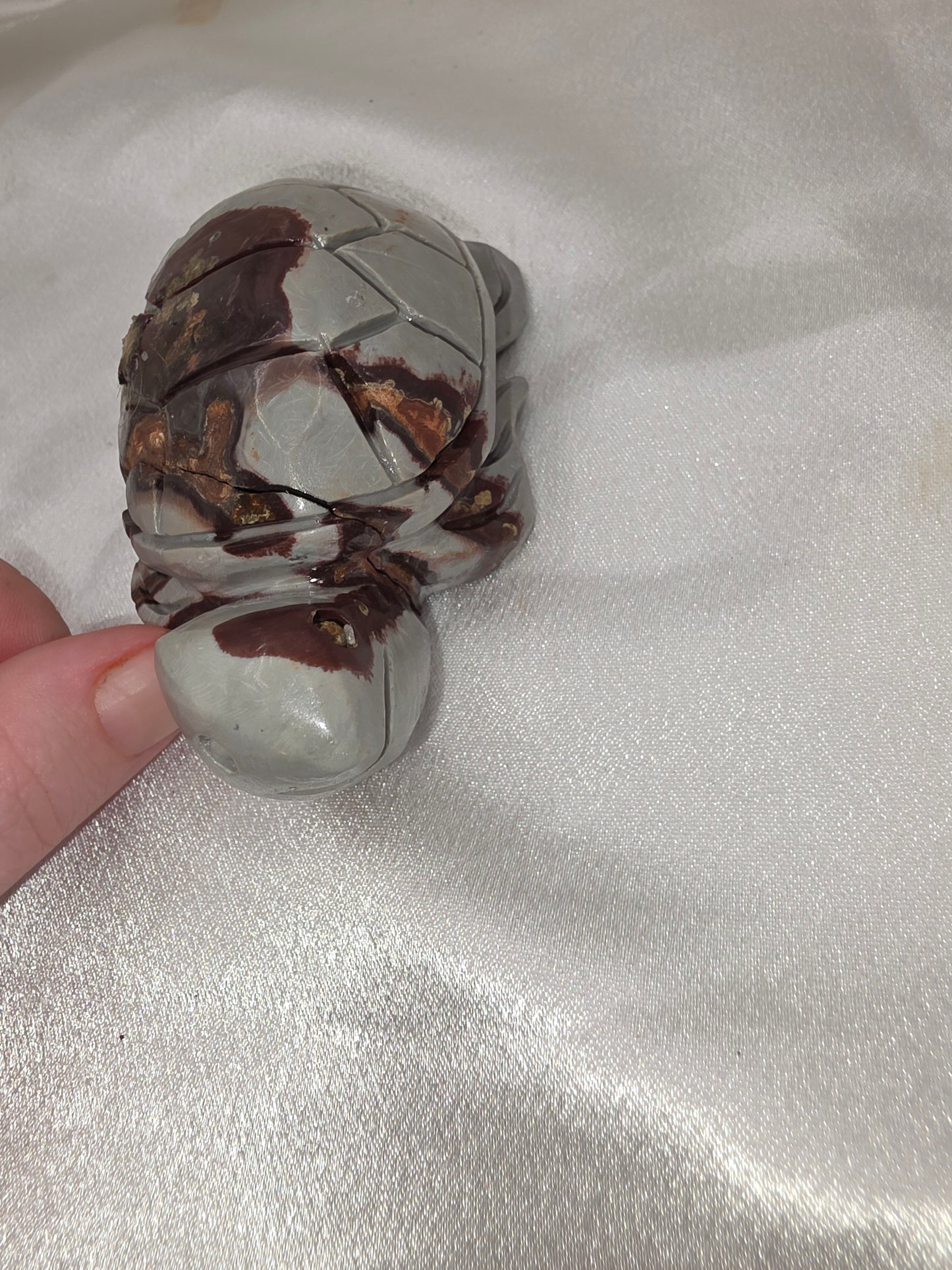 Picture Jasper Turtle Carving – 9.5cm (Perfectly Imperfect & Heavily Discounted)