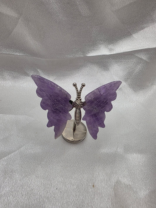 Mini Assorted Crystal Butterflies (Attached Stands)