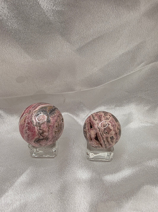Rhodochrosite Spheres – High Grade • Argentina (Collector’s Pieces • Polished & Powerful)