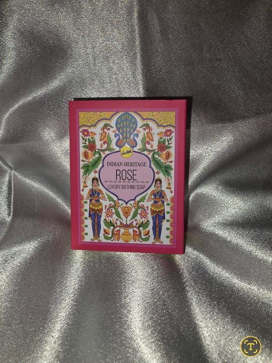 Indian Heritage Rose Luxury Bathing Soap