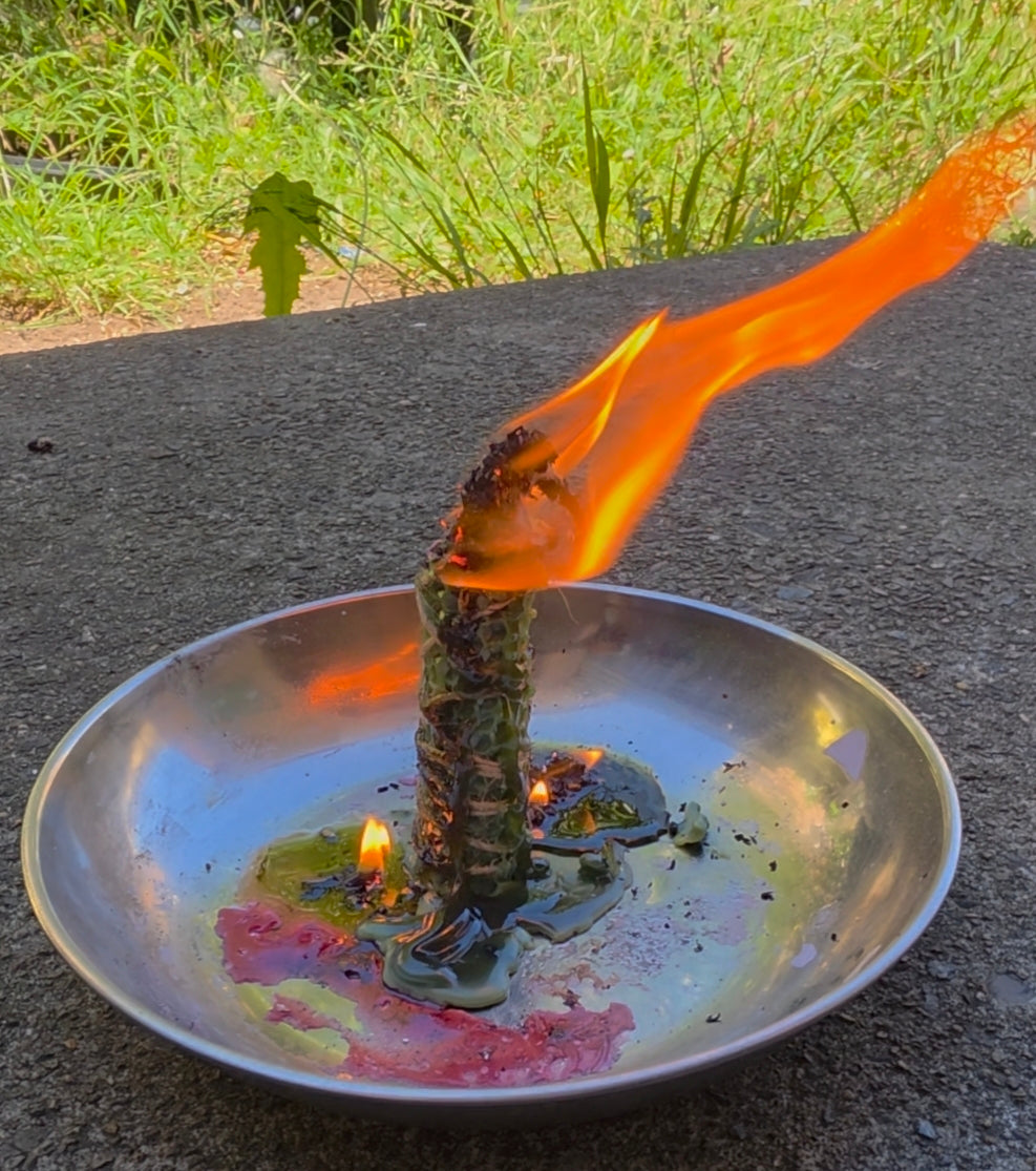 Handmade Beeswax Intention Spell Candle – Custom Ritual Candle (Made to Order)