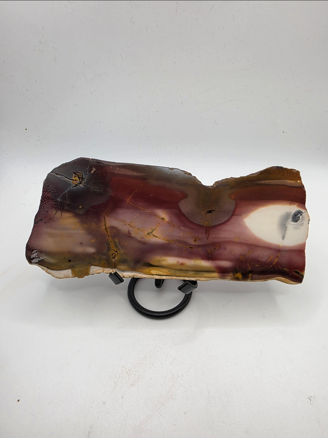 Large Mookaite Slab – 25cm Grounding & Strength Stone