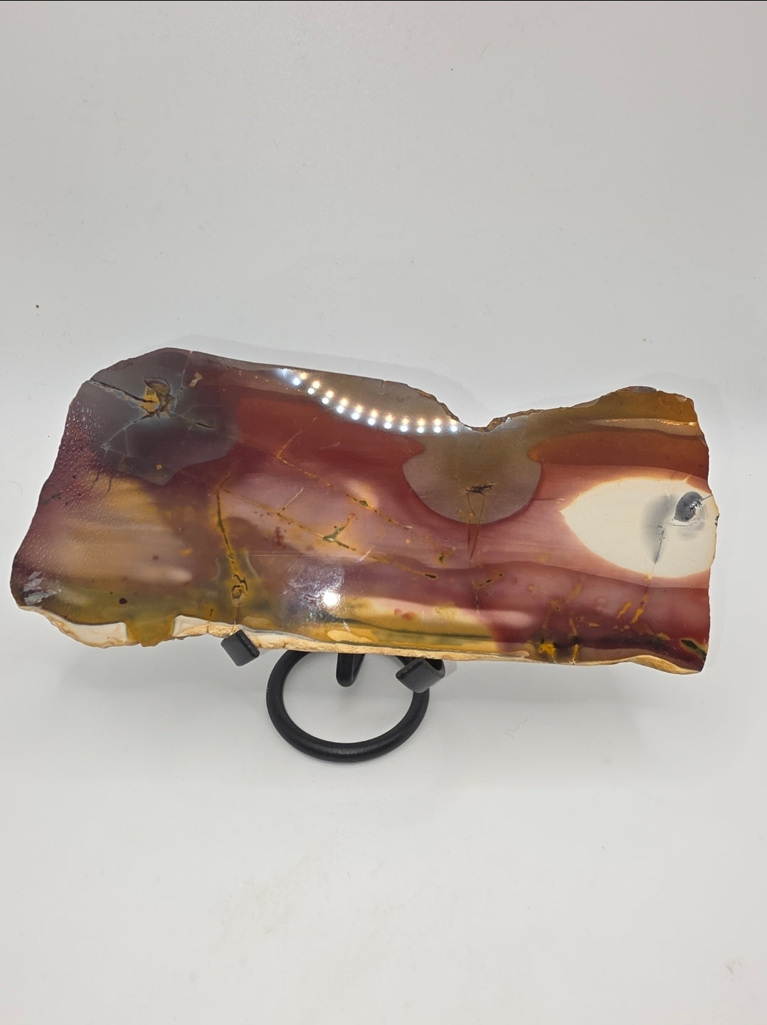 Large Mookaite Slab – 25cm Grounding & Strength Stone