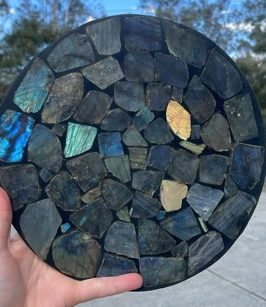 Labradorite Transformation Plate – XL Dinner-Plate Size (Pre-Order)