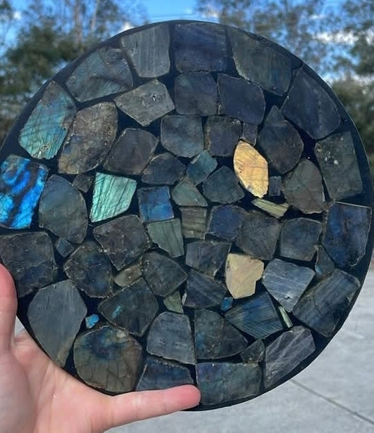 Labradorite Transformation Plate – XL Dinner-Plate Size (Pre-Order)