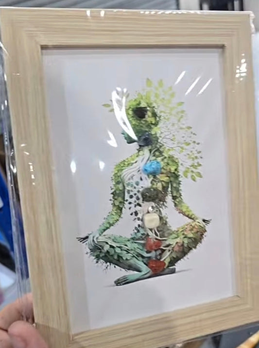 Chakra Goddess Crystal Frame – “Cosmic Bloom” Edition (Pre-Order)