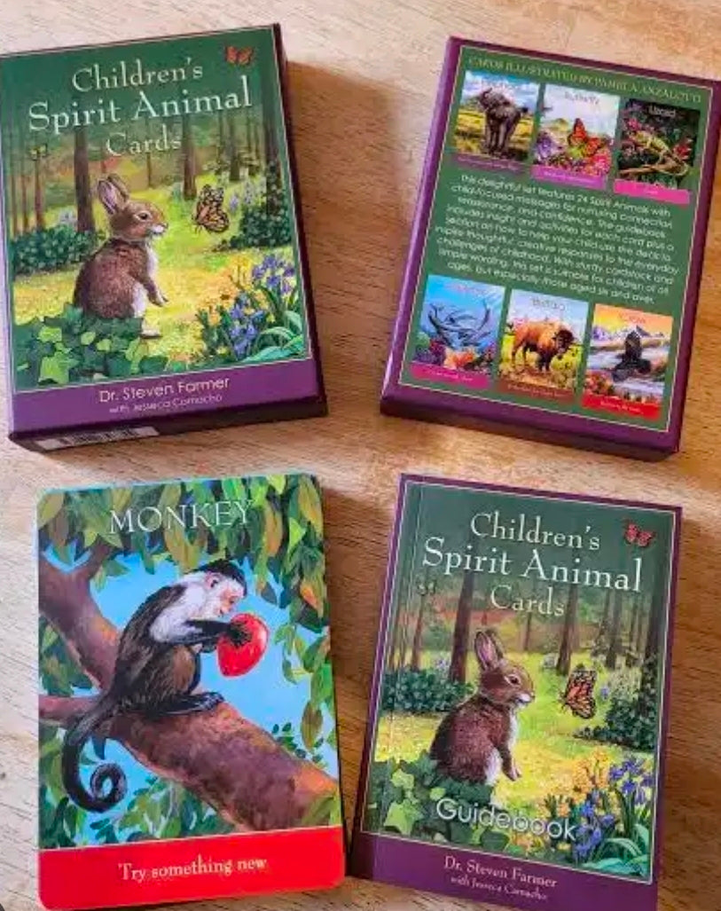 Children’s Spirit Animal Cards – 24-Card Deck for Kids (Guidance, Comfort & Confidence)